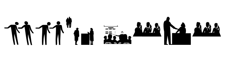 BusyPeople01  Free Fonts Download