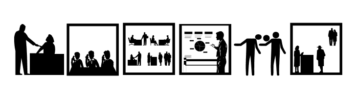 BusyPeople01  Free Fonts Download