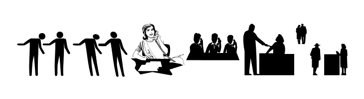 BusyPeople01  Free Fonts Download