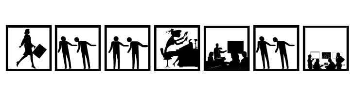 BusyPeople01  Free Fonts Download