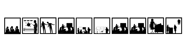 BusyPeople01  Free Fonts Download
