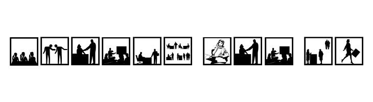 BusyPeople01  Free Fonts Download