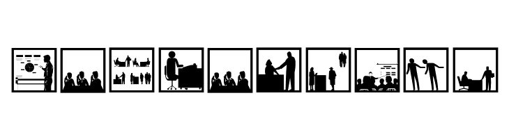 BusyPeople01  Free Fonts Download