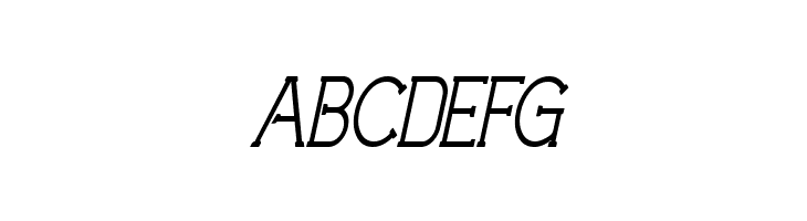 Technically Insane NarrowItalic  Free Fonts Download