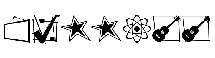 Nifty 50's Icons 1 JL  Free Fonts Download