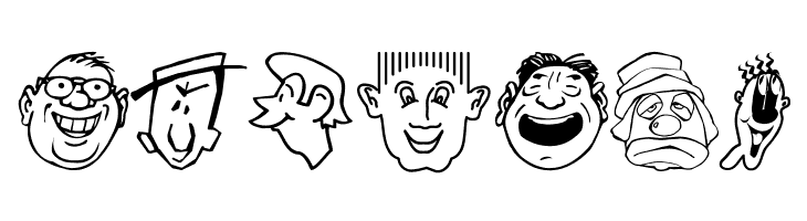 CartoonHeads  Free Fonts Download
