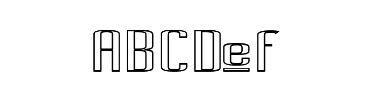 Pecot Upper Outline  Free Fonts Download