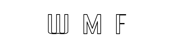 Pecot Upper Outline  Free Fonts Download