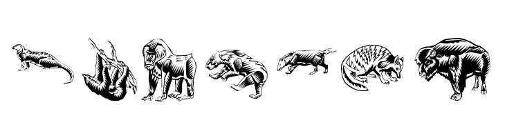 ZigzagZooAnimal  Free Fonts Download