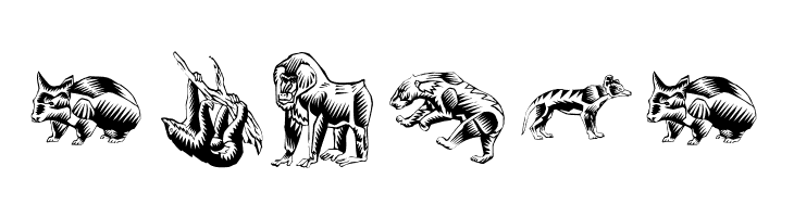 ZigzagZooAnimal  Free Fonts Download