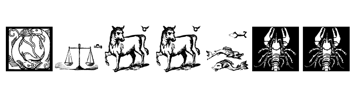 ZodiacsSignStars  Free Fonts Download