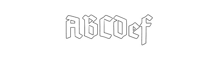 Deutsch-Gotisch Outline  Free Fonts Download