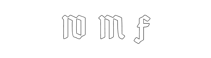 Deutsch-Gotisch Outline  Free Fonts Download