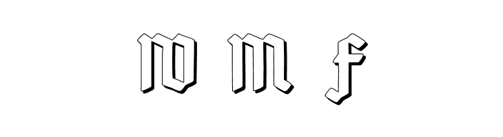 Deutsch-Gotisch Shadow  Free Fonts Download