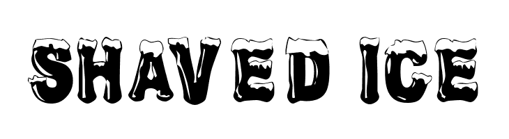 SHAVED%2BICE Frostbitten Wanker Font