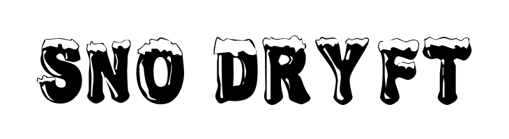 SNO%2BDRYFT Frostbitten Wanker Font