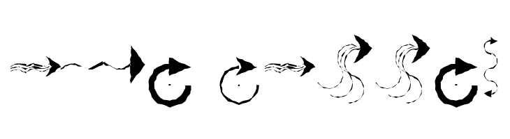 PfeileTwo Regular  Free Fonts Download