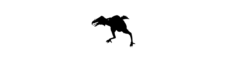 DinoSilhouettes  Free Fonts Download