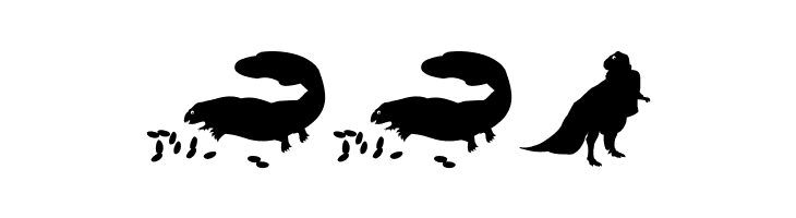 DinoSilhouettes  Free Fonts Download