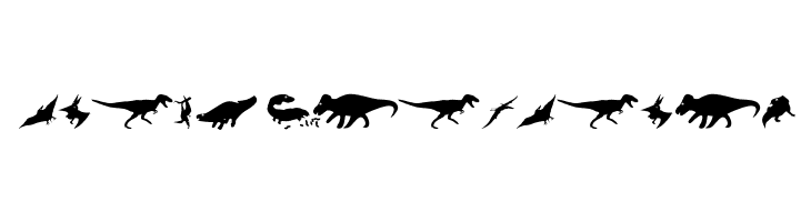 DinoSilhouettes  Free Fonts Download