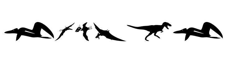 DinoSilhouettes  Free Fonts Download