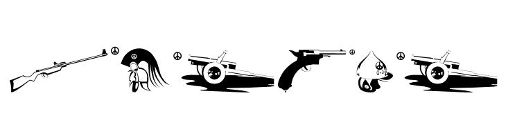 PeaceWeapons  Free Fonts Download