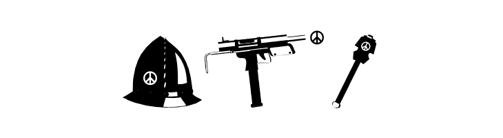 PeaceWeapons  Free Fonts Download