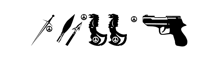 PeaceWeapons  Free Fonts Download