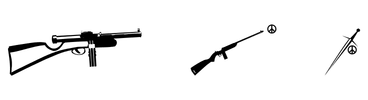 PeaceWeapons  Free Fonts Download