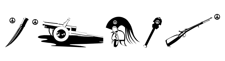 PeaceWeapons  Free Fonts Download