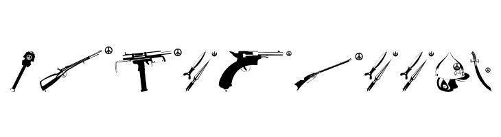 PeaceWeapons  Free Fonts Download