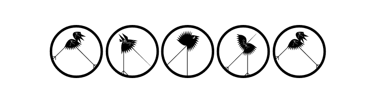 RunningZigzagsTwo  Free Fonts Download