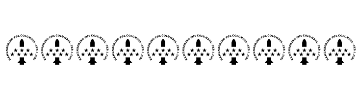 Columbia Shuttle Memorial Font  Free Fonts Download