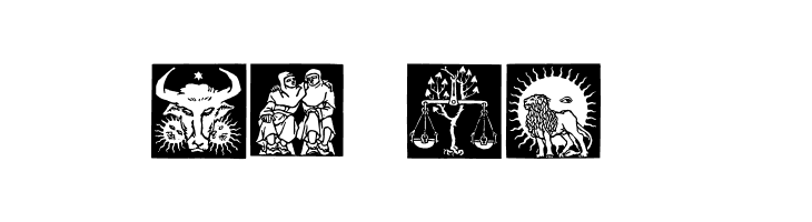 Tierkreis 1  Free Fonts Download