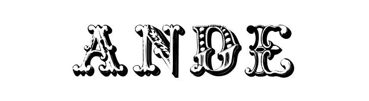 CorrodetInitials  Free Fonts Download