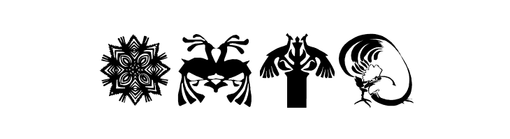 AbstractBats  Free Fonts Download