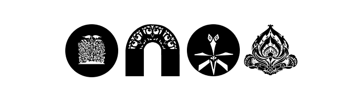 AbstractBats  Free Fonts Download