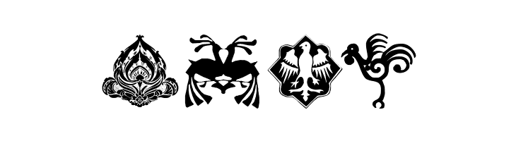 AbstractBats  Free Fonts Download