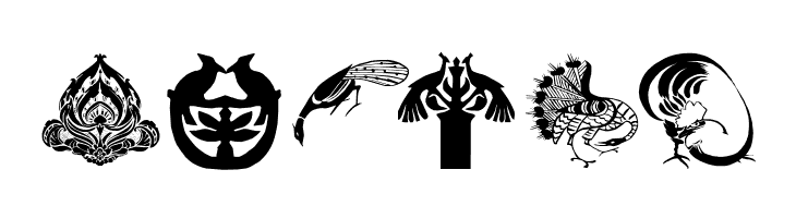 AbstractBats  Free Fonts Download