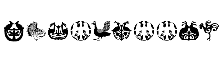 AbstractBats  Free Fonts Download