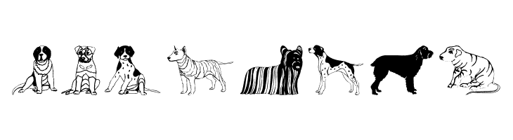 HundeDogsChiens  Free Fonts Download