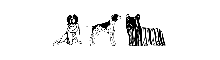 HundeDogsChiens  Free Fonts Download