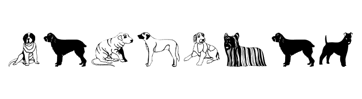 HundeDogsChiens  Free Fonts Download