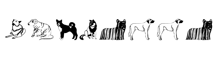 HundeDogsChiens  Free Fonts Download
