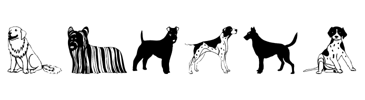 HundeDogsChiens  Free Fonts Download