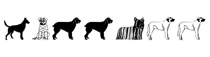 HundeDogsChiens  Free Fonts Download