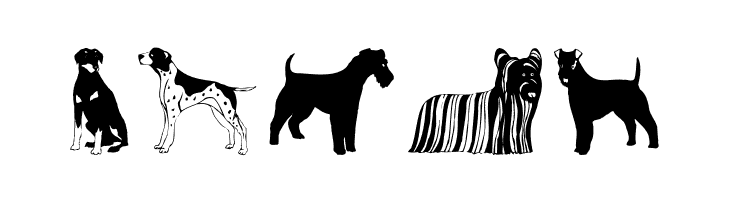 HundeDogsChiens  Free Fonts Download