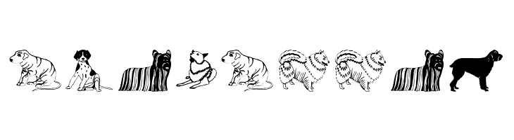 HundeDogsChiens  Free Fonts Download