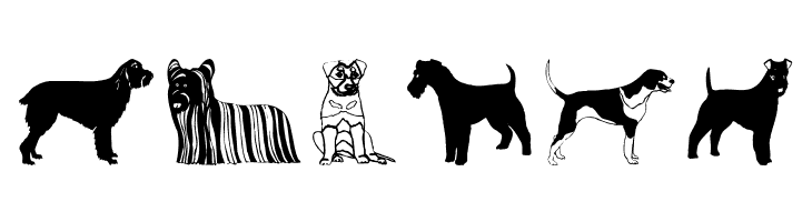 HundeDogsChiens  Free Fonts Download