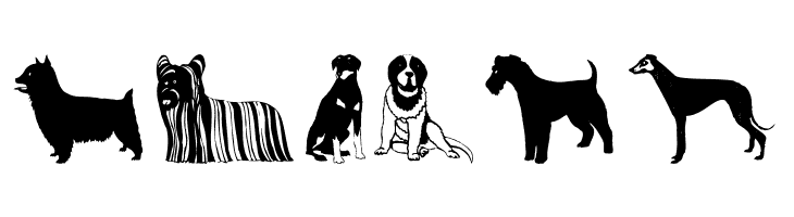 HundeDogsChiens  Free Fonts Download